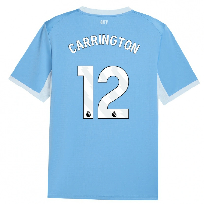 Danxen Kinderen Theo Carrington #12 Licht Hemelsblauw Wit Thuisshirt Thuistenue 2026/27 T-Shirt