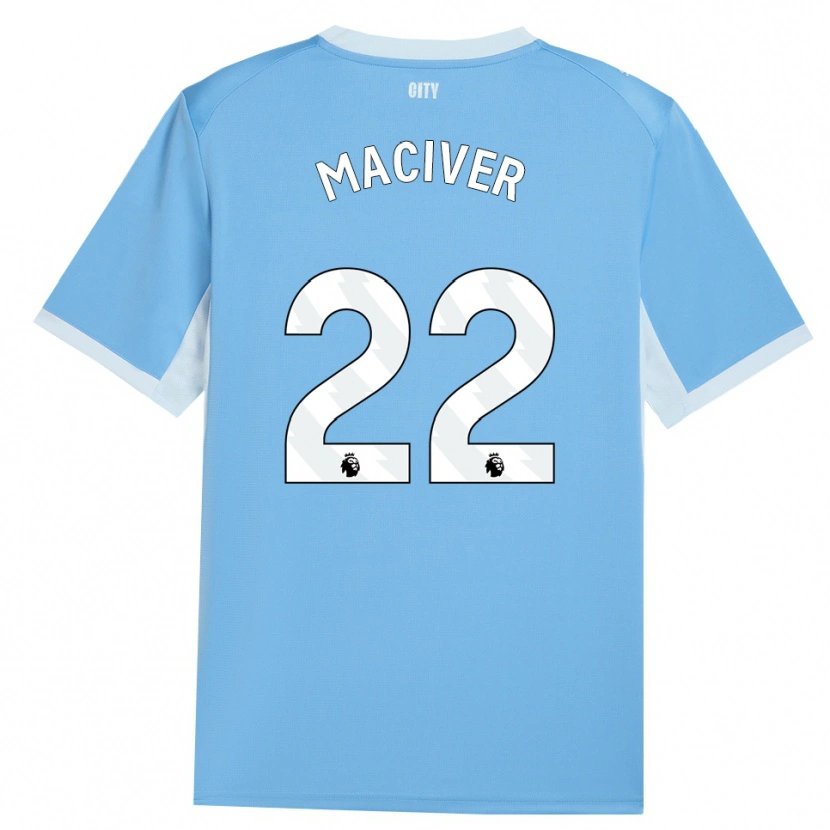 Danxen Kinderen Sandy Maciver #22 Licht Hemelsblauw Wit Thuisshirt Thuistenue 2026/27 T-Shirt