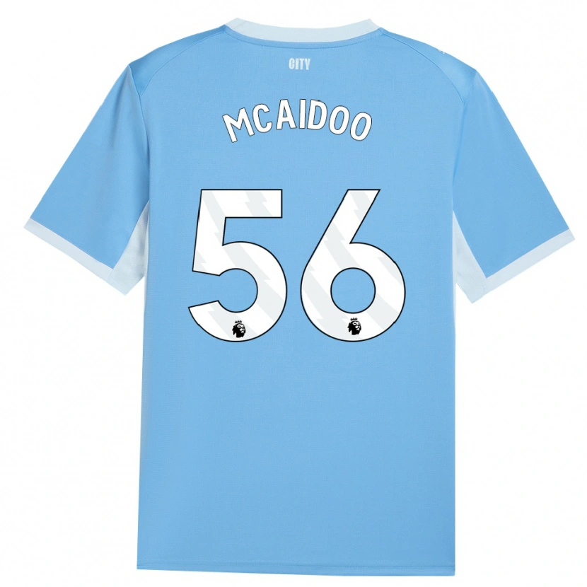 Danxen Kinderen Ryan Mcaidoo #56 Licht Hemelsblauw Wit Thuisshirt Thuistenue 2026/27 T-Shirt