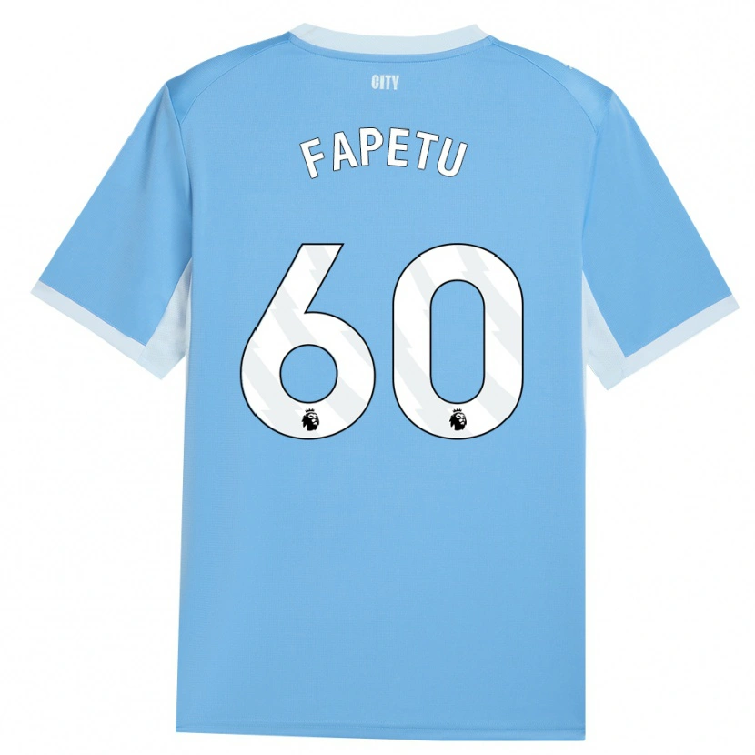 Danxen Kinderen Femi Fapetu #60 Licht Hemelsblauw Wit Thuisshirt Thuistenue 2026/27 T-Shirt