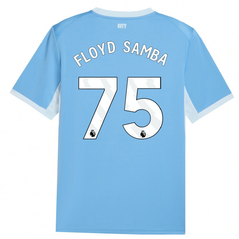 Danxen Kinderen Floyd Samba #75 Licht Hemelsblauw Wit Thuisshirt Thuistenue 2026/27 T-Shirt
