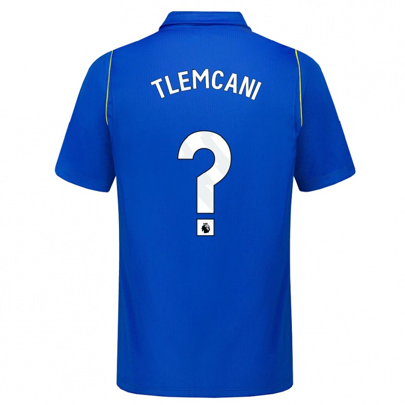Danxen Kinderen Sami Tlemcani #0 Blauw Geel Thuisshirt Thuistenue 2026/27 T-Shirt