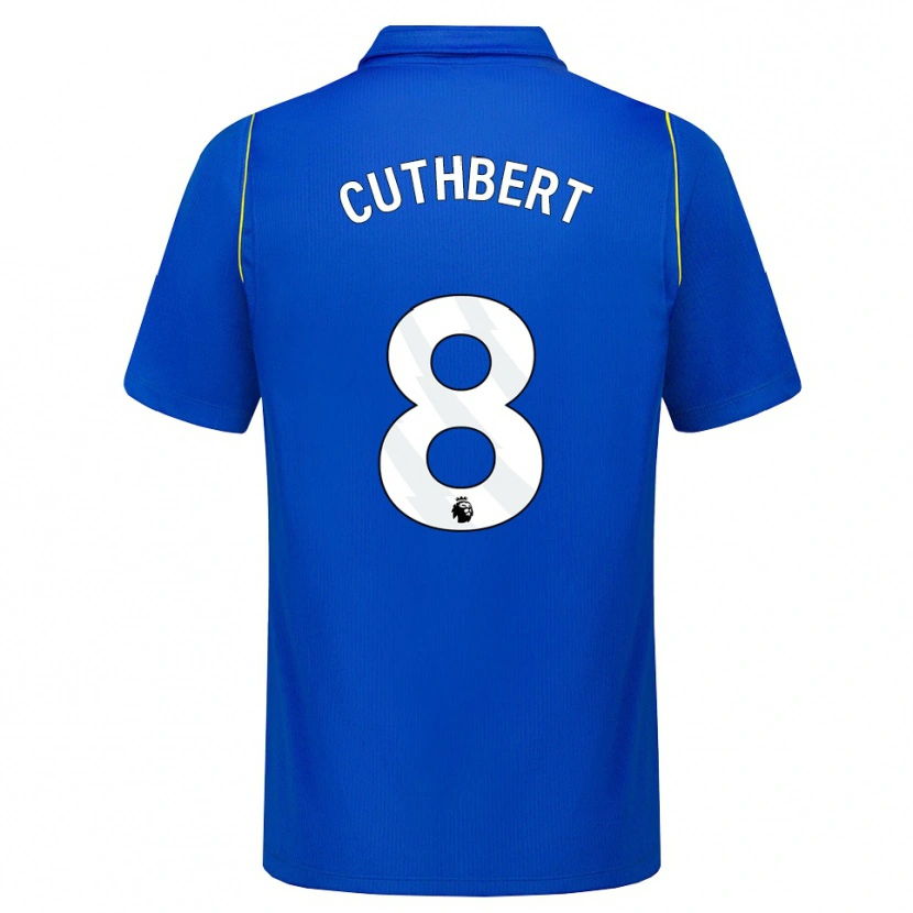 Danxen Kinderen Erin Cuthbert #8 Blauw Geel Thuisshirt Thuistenue 2026/27 T-Shirt