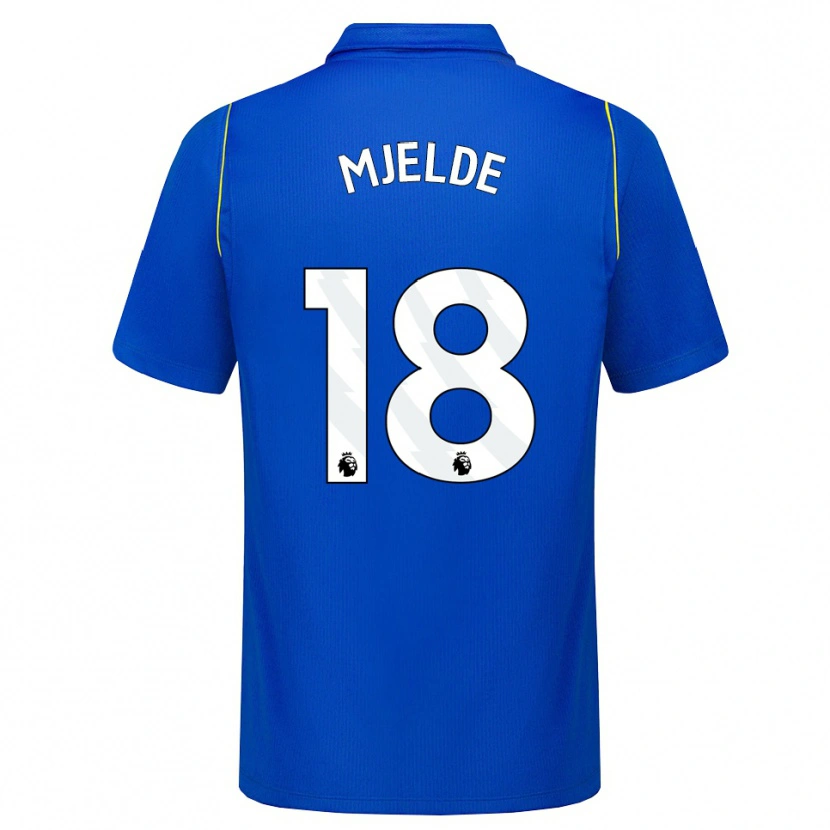 Danxen Kinderen Maren Mjelde #18 Blauw Geel Thuisshirt Thuistenue 2026/27 T-Shirt