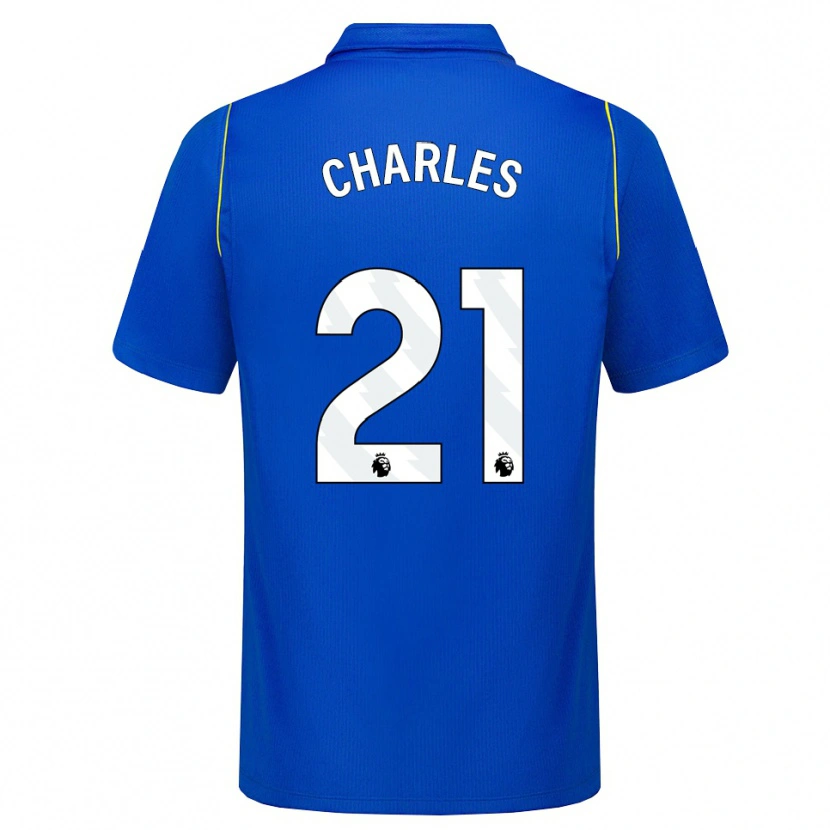 Danxen Kinderen Niamh Charles #21 Blauw Geel Thuisshirt Thuistenue 2026/27 T-Shirt