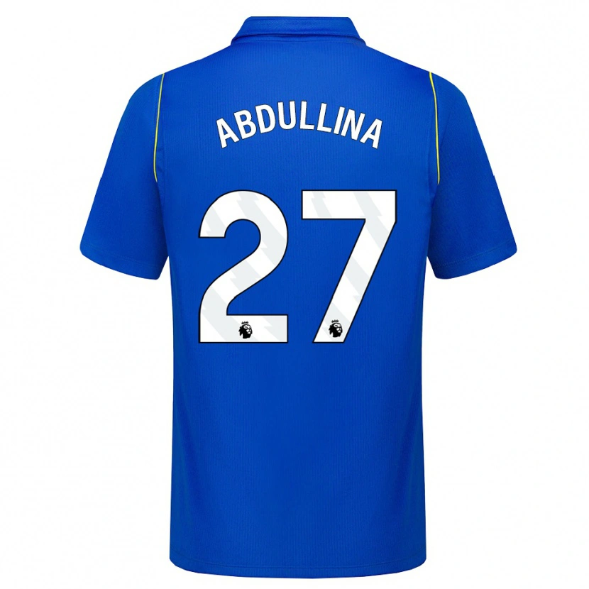Danxen Kinderen Alsu Abdullina #27 Blauw Geel Thuisshirt Thuistenue 2026/27 T-Shirt