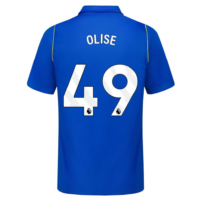 Danxen Kinderen Richard Olise #49 Blauw Geel Thuisshirt Thuistenue 2026/27 T-Shirt
