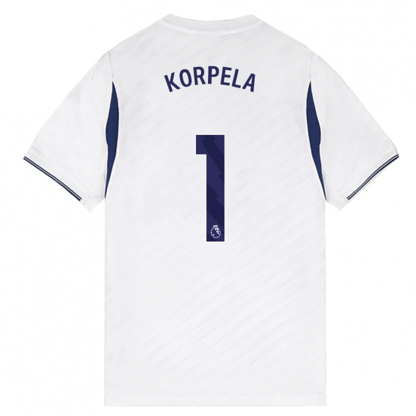 Danxen Kinderen Tinja-Riikka Korpela #1 Wit Rood Paars Thuisshirt Thuistenue 2026/27 T-Shirt