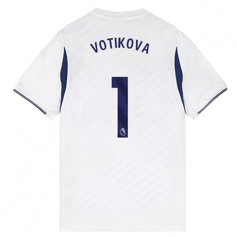 Danxen Kinderen Barbora Votíková #1 Wit Rood Paars Thuisshirt Thuistenue 2026/27 T-Shirt