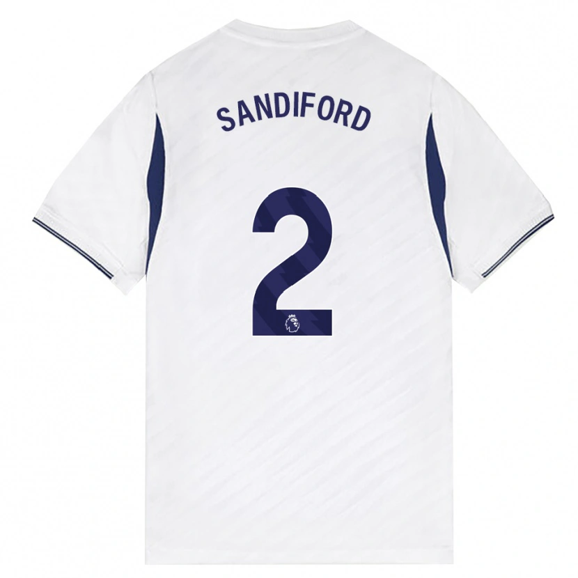 Danxen Kinderen Oscar Sandiford #2 Wit Rood Paars Thuisshirt Thuistenue 2026/27 T-Shirt