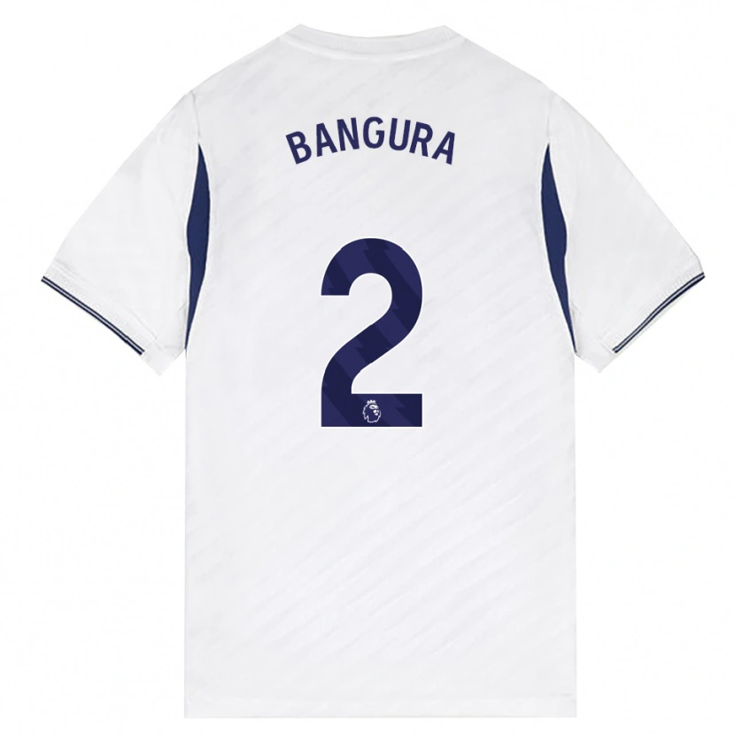 Danxen Kinderen Samal Bangura #2 Wit Rood Paars Thuisshirt Thuistenue 2026/27 T-Shirt