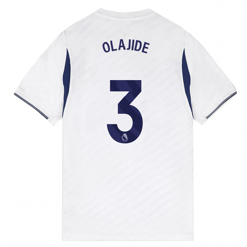 Danxen Kinderen Solomon Olajide #3 Wit Rood Paars Thuisshirt Thuistenue 2026/27 T-Shirt