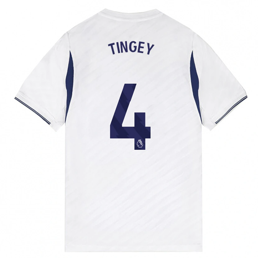 Danxen Kinderen Tyler Tingey #4 Wit Rood Paars Thuisshirt Thuistenue 2026/27 T-Shirt