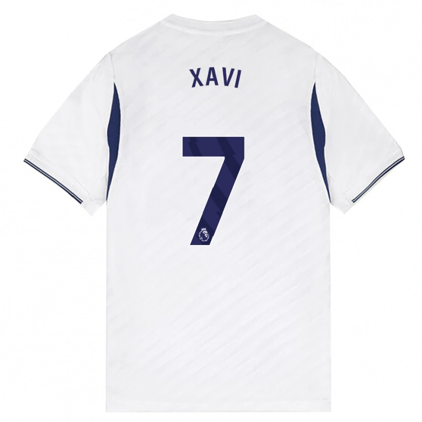 Danxen Kinderen Xavi Simons #7 Wit Rood Paars Thuisshirt Thuistenue 2026/27 T-Shirt