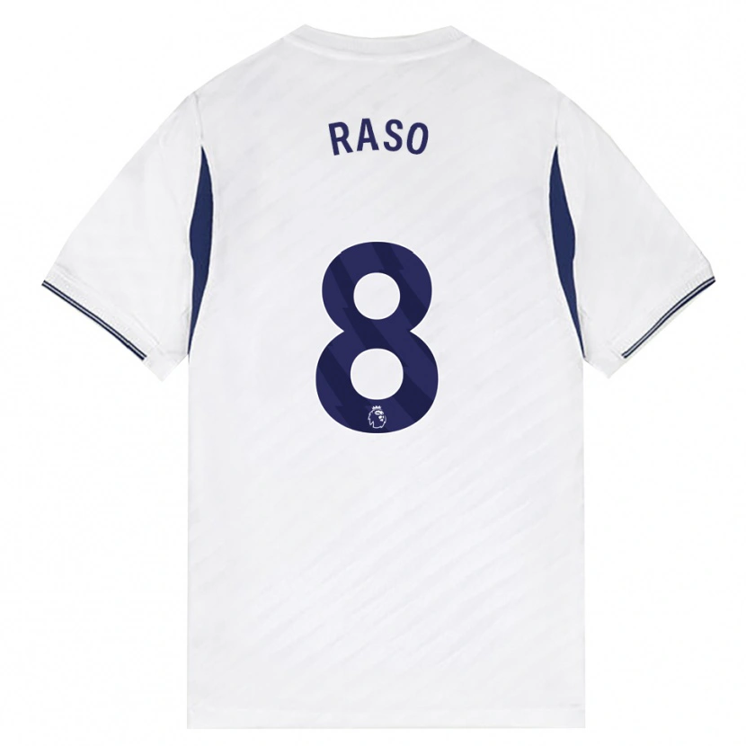 Danxen Kinderen Hayley Raso #8 Wit Rood Paars Thuisshirt Thuistenue 2026/27 T-Shirt