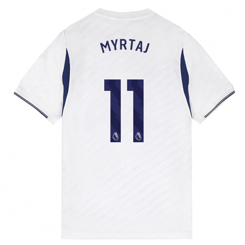 Danxen Kinderen Leon Myrtaj #11 Wit Rood Paars Thuisshirt Thuistenue 2026/27 T-Shirt