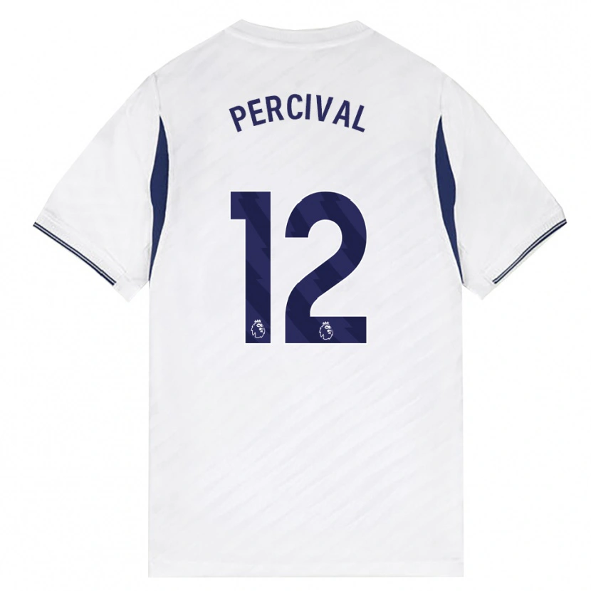 Danxen Kinderen Ria Percival #12 Wit Rood Paars Thuisshirt Thuistenue 2026/27 T-Shirt