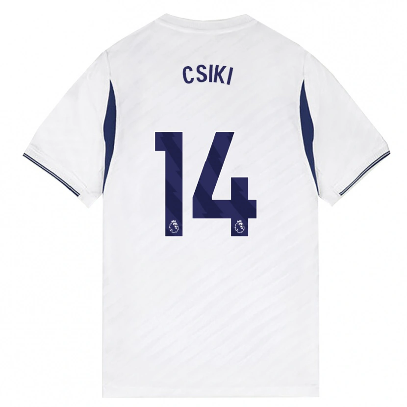 Danxen Kinderen Anna Csiki #14 Wit Rood Paars Thuisshirt Thuistenue 2026/27 T-Shirt