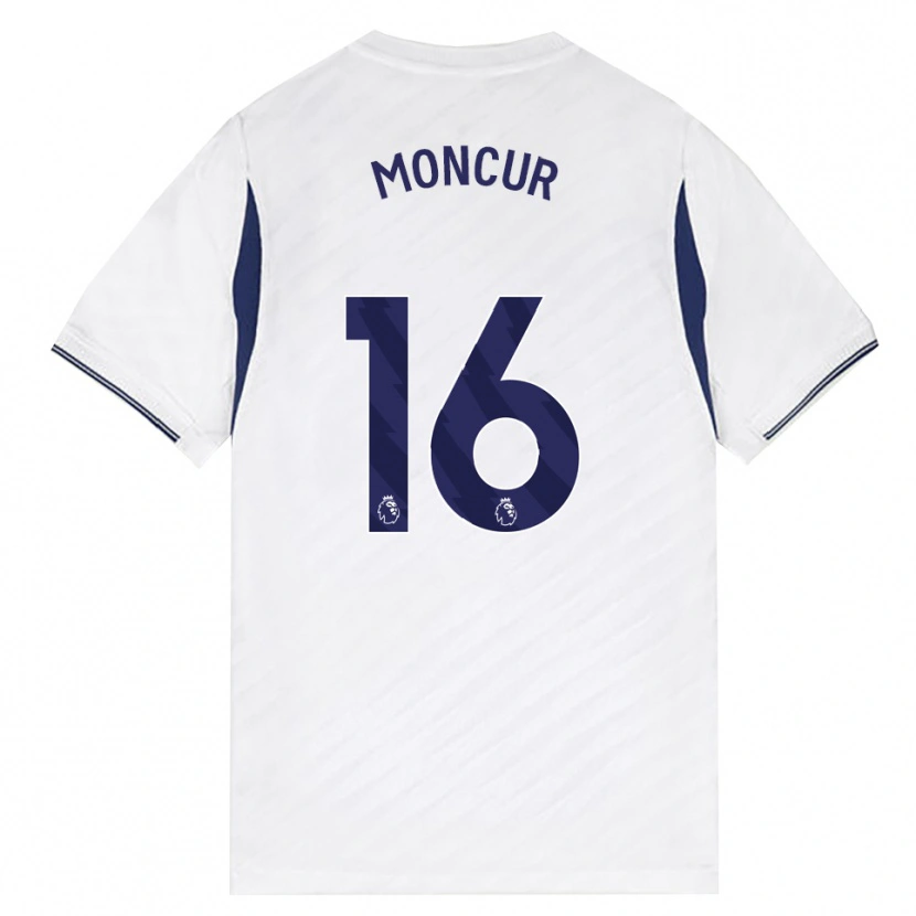 Danxen Kinderen Ronny Moncur #16 Wit Rood Paars Thuisshirt Thuistenue 2026/27 T-Shirt