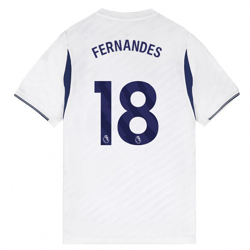 Danxen Kinderen Mateus Fernandes #18 Wit Rood Paars Thuisshirt Thuistenue 2026/27 T-Shirt