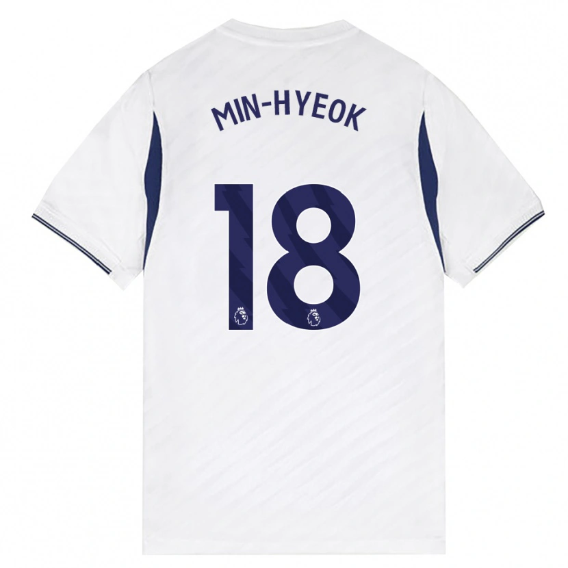 Danxen Kinderen Min-Hyeok Yang #18 Wit Rood Paars Thuisshirt Thuistenue 2026/27 T-Shirt