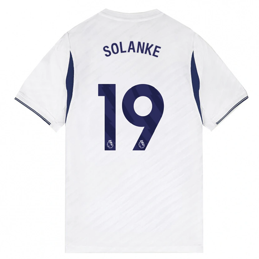 Danxen Kinderen Dominic Solanke #19 Wit Rood Paars Thuisshirt Thuistenue 2026/27 T-Shirt