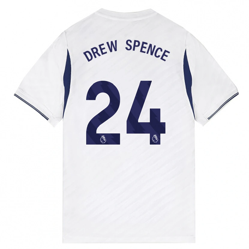 Danxen Kinderen Drew Spence #24 Wit Rood Paars Thuisshirt Thuistenue 2026/27 T-Shirt