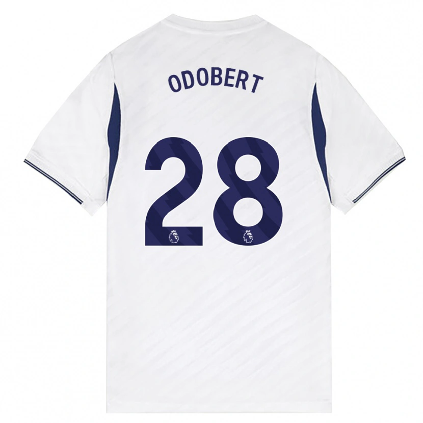 Danxen Kinderen Wilson Odobert #28 Wit Rood Paars Thuisshirt Thuistenue 2026/27 T-Shirt
