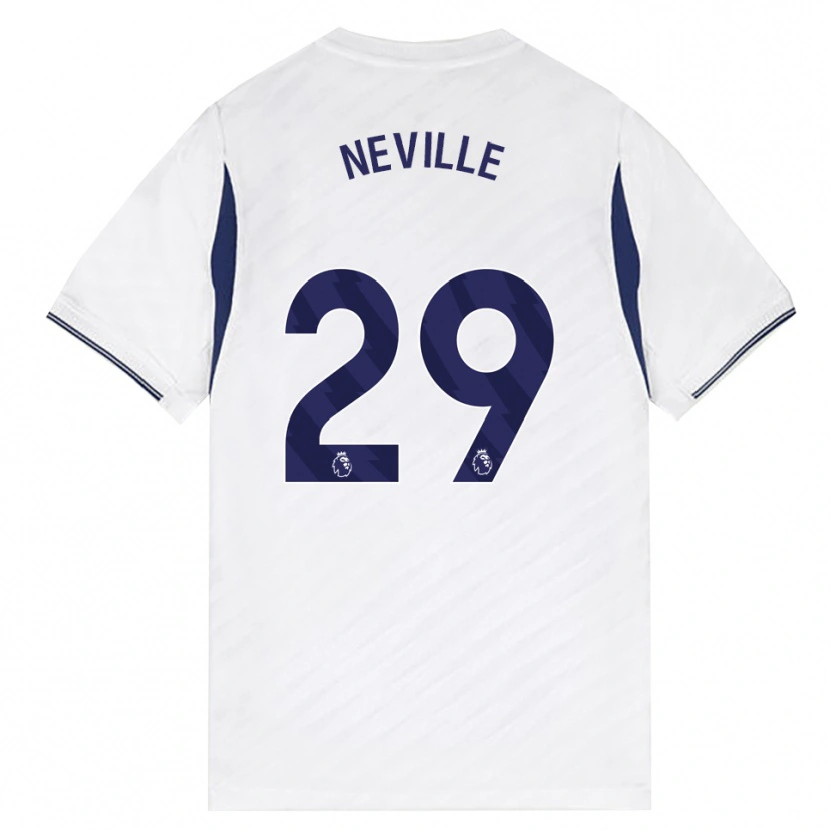Danxen Kinderen Ashleigh Neville #29 Wit Rood Paars Thuisshirt Thuistenue 2026/27 T-Shirt