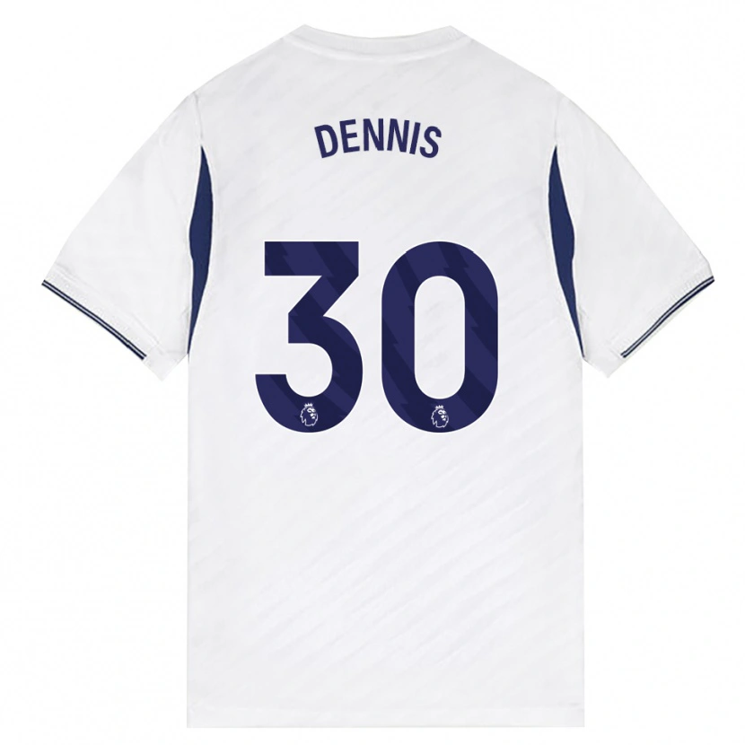 Danxen Kinderen Araya Dennis #30 Wit Rood Paars Thuisshirt Thuistenue 2026/27 T-Shirt