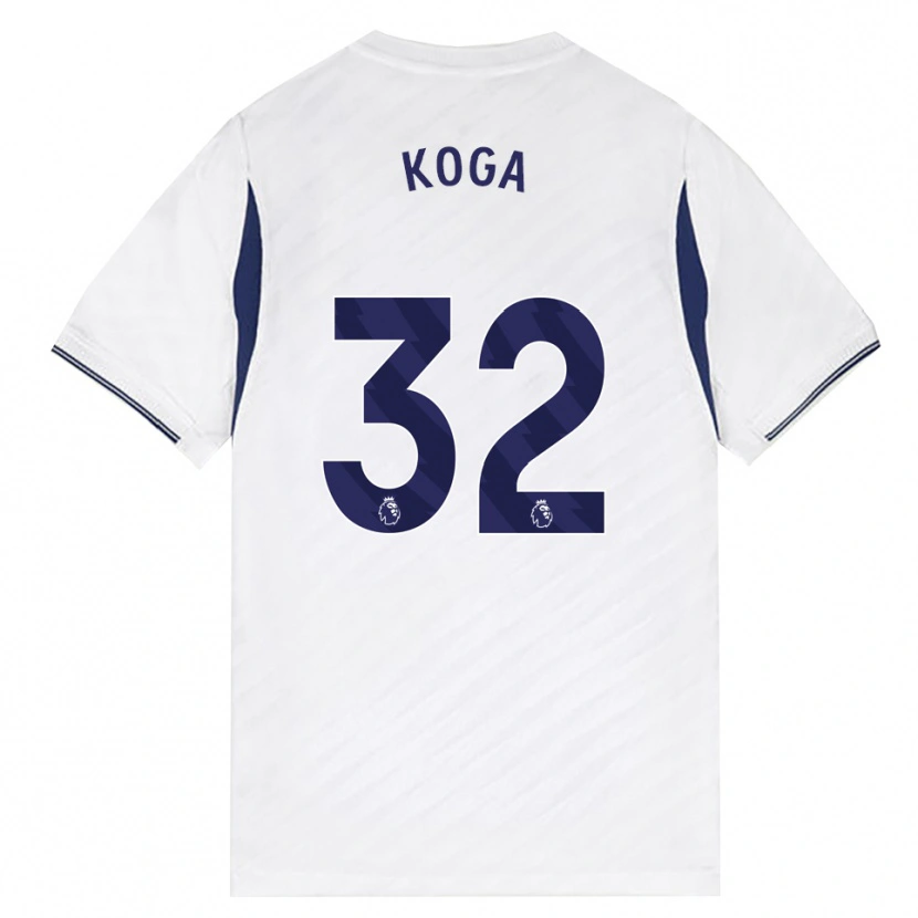 Danxen Kinderen Tōko Koga #32 Wit Rood Paars Thuisshirt Thuistenue 2026/27 T-Shirt