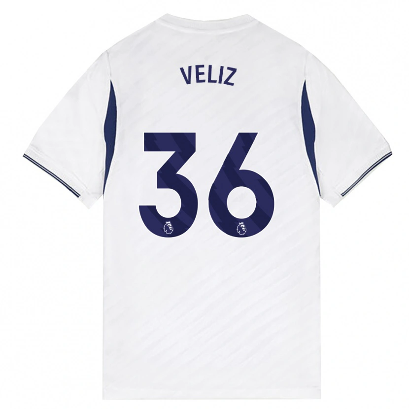 Danxen Kinderen Alejo Véliz #36 Wit Rood Paars Thuisshirt Thuistenue 2026/27 T-Shirt