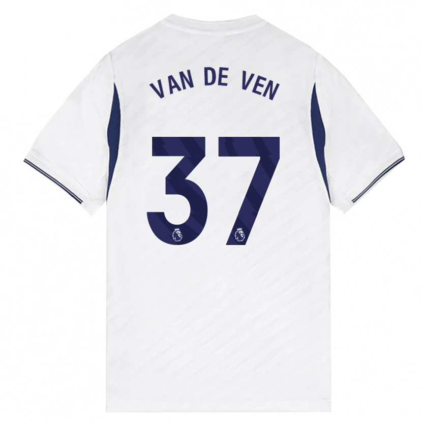 Danxen Kinderen Micky Van De Ven #37 Wit Rood Paars Thuisshirt Thuistenue 2026/27 T-Shirt
