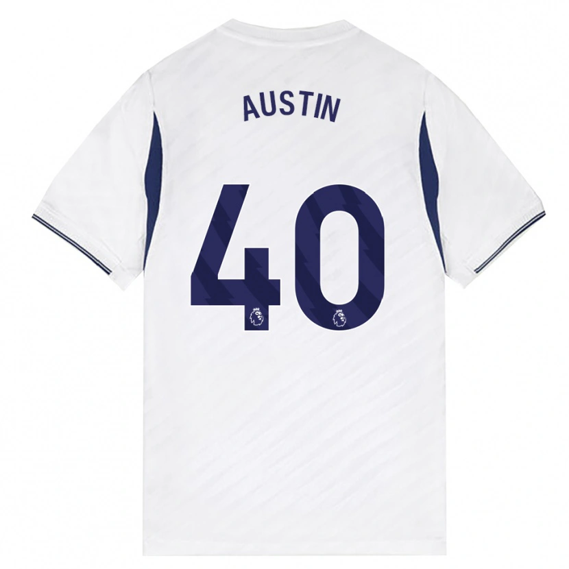Danxen Kinderen Brandon Austin #40 Wit Rood Paars Thuisshirt Thuistenue 2026/27 T-Shirt