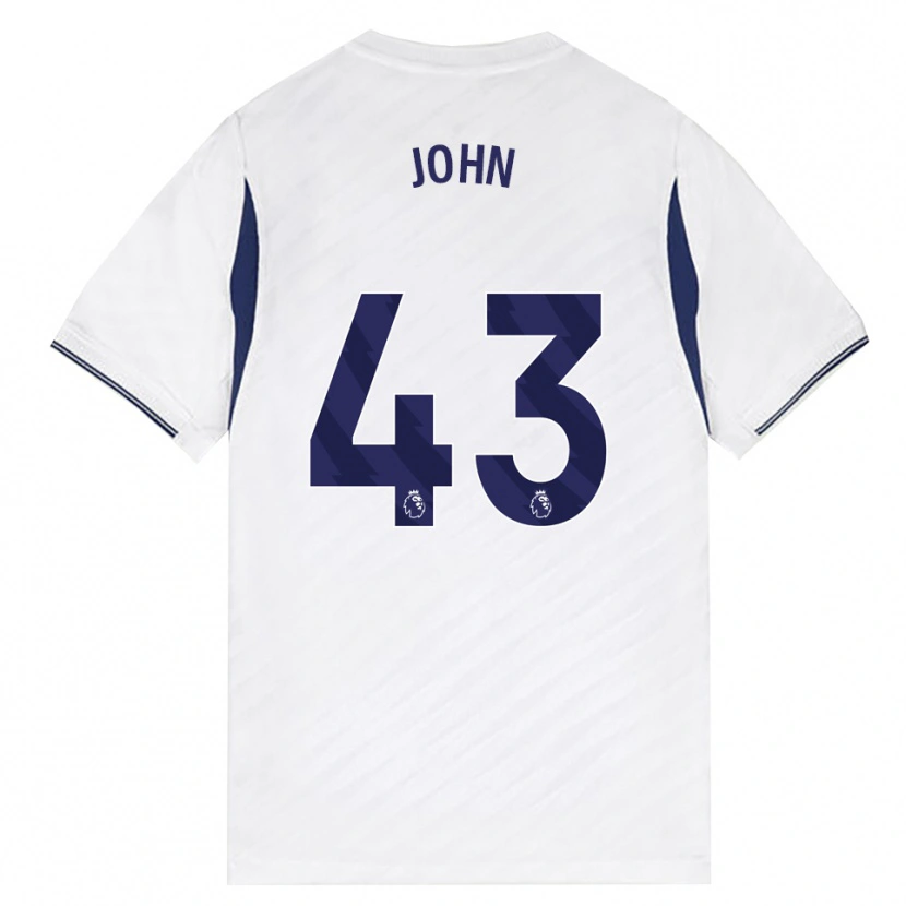 Danxen Kinderen Nile John #43 Wit Rood Paars Thuisshirt Thuistenue 2026/27 T-Shirt
