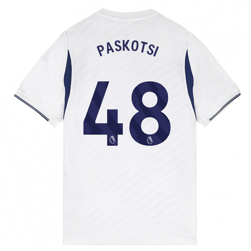 Danxen Kinderen Maksim Paskotsi #48 Wit Rood Paars Thuisshirt Thuistenue 2026/27 T-Shirt
