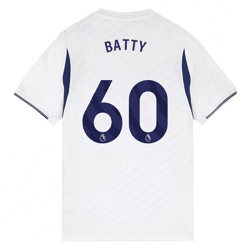 Danxen Kinderen Dan Batty #60 Wit Rood Paars Thuisshirt Thuistenue 2026/27 T-Shirt