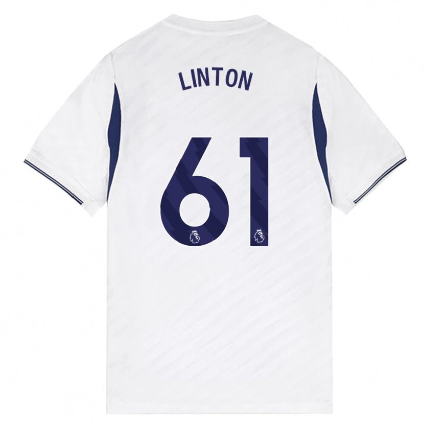 Danxen Kinderen Jahziah Linton #61 Wit Rood Paars Thuisshirt Thuistenue 2026/27 T-Shirt