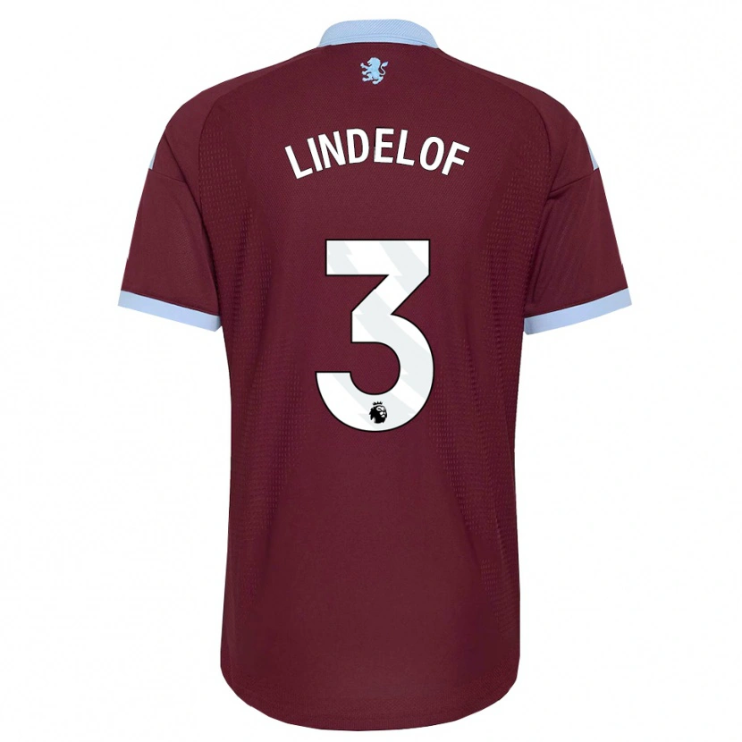 Danxen Kinderen Victor Lindelöf #3 Korenbloemblauw Bordeaux Thuisshirt Thuistenue 2026/27 T-Shirt