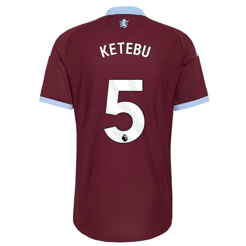 Danxen Kinderen Kairi Ketebu #5 Korenbloemblauw Bordeaux Thuisshirt Thuistenue 2026/27 T-Shirt