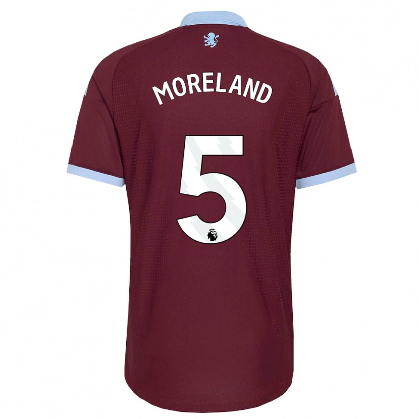 Danxen Kinderen Calum Moreland #5 Korenbloemblauw Bordeaux Thuisshirt Thuistenue 2026/27 T-Shirt