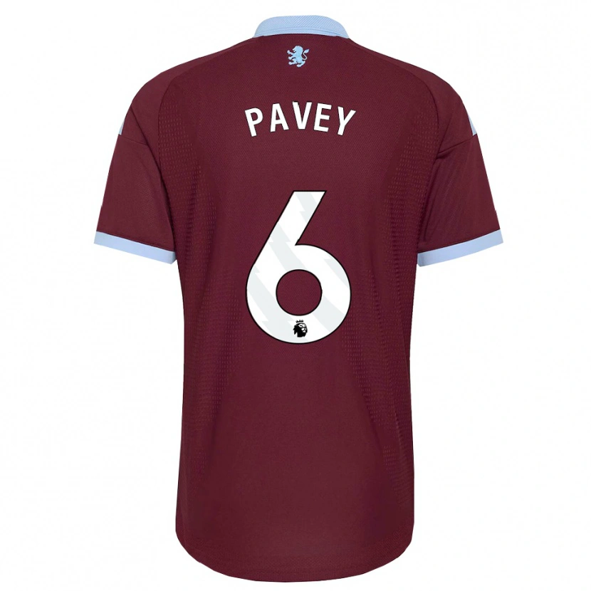 Danxen Kinderen Charlie Pavey #6 Korenbloemblauw Bordeaux Thuisshirt Thuistenue 2026/27 T-Shirt