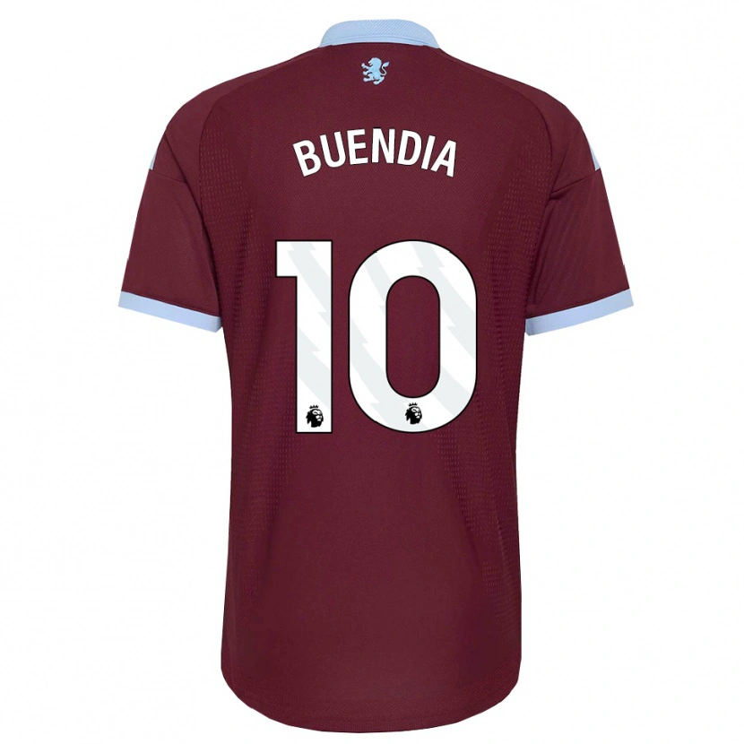 Danxen Kinderen Emiliano Buendía #10 Korenbloemblauw Bordeaux Thuisshirt Thuistenue 2026/27 T-Shirt
