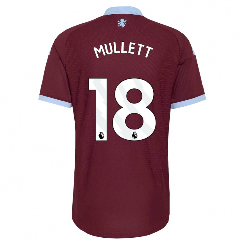 Danxen Kinderen Georgia Mullett #18 Korenbloemblauw Bordeaux Thuisshirt Thuistenue 2026/27 T-Shirt