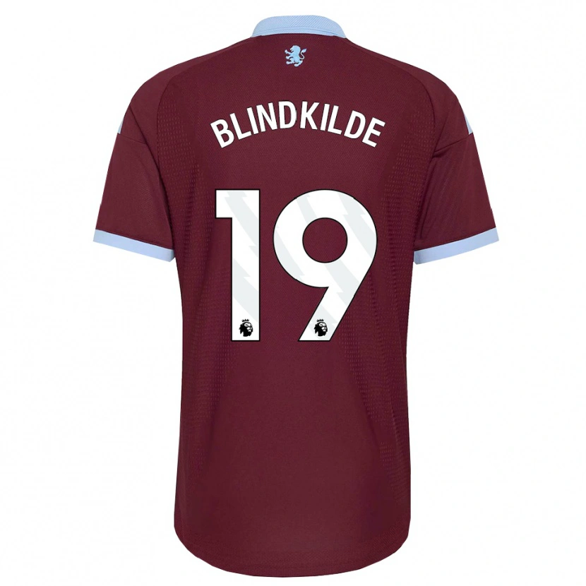Danxen Kinderen Laura Blindkilde #19 Korenbloemblauw Bordeaux Thuisshirt Thuistenue 2026/27 T-Shirt