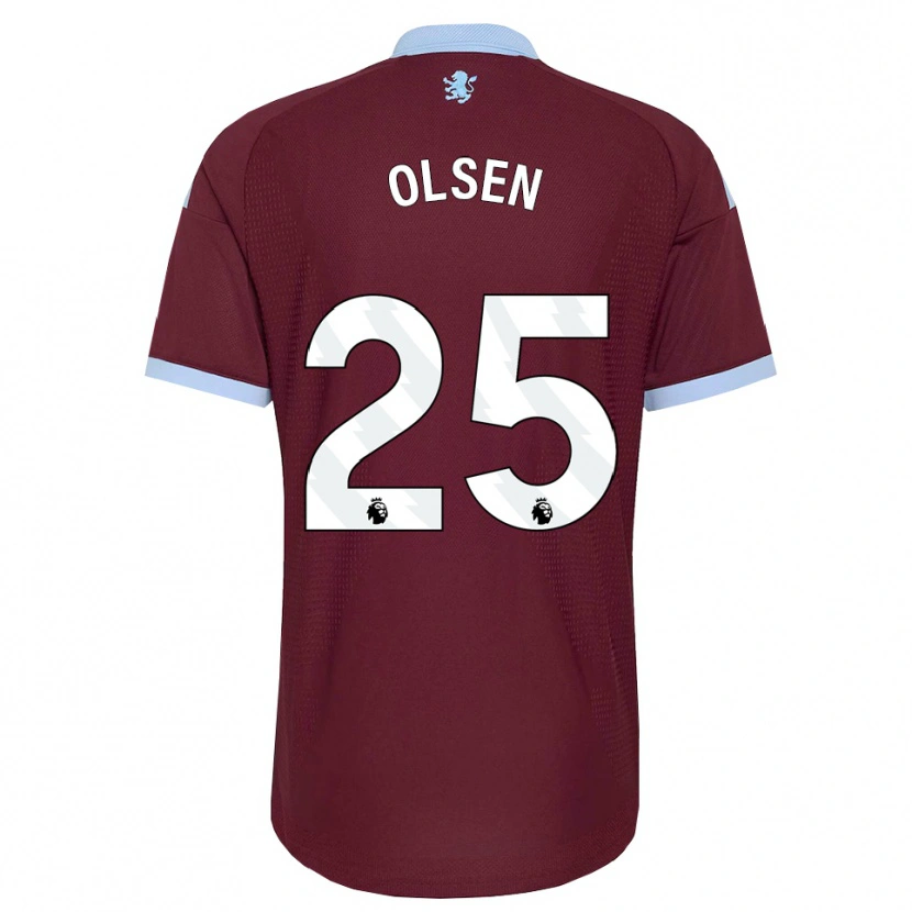 Danxen Kinderen Robin Olsen #25 Korenbloemblauw Bordeaux Thuisshirt Thuistenue 2026/27 T-Shirt