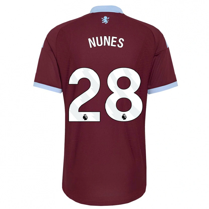 Danxen Kinderen Gabi Nunes #28 Korenbloemblauw Bordeaux Thuisshirt Thuistenue 2026/27 T-Shirt