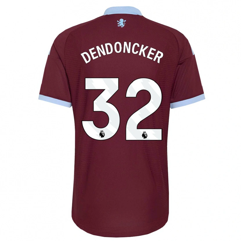 Danxen Kinderen Leander Dendoncker #32 Korenbloemblauw Bordeaux Thuisshirt Thuistenue 2026/27 T-Shirt