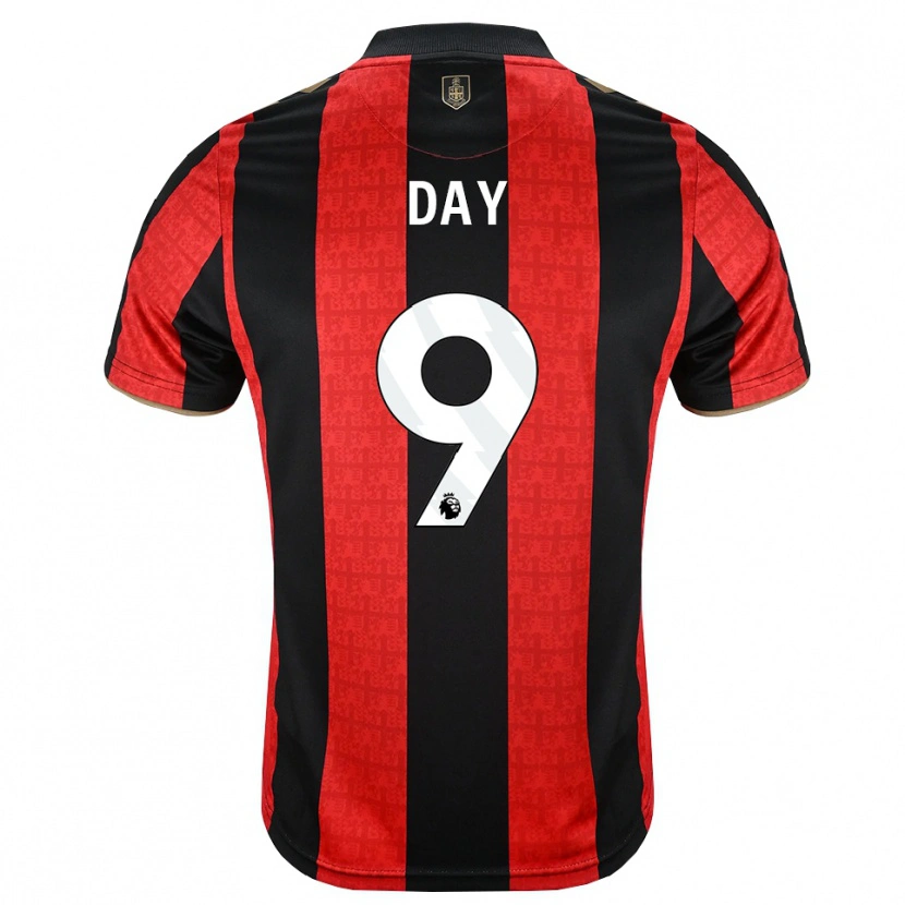 Danxen Kinderen Jonny Day #9 Goudgeel Rood Zwart Thuisshirt Thuistenue 2026/27 T-Shirt