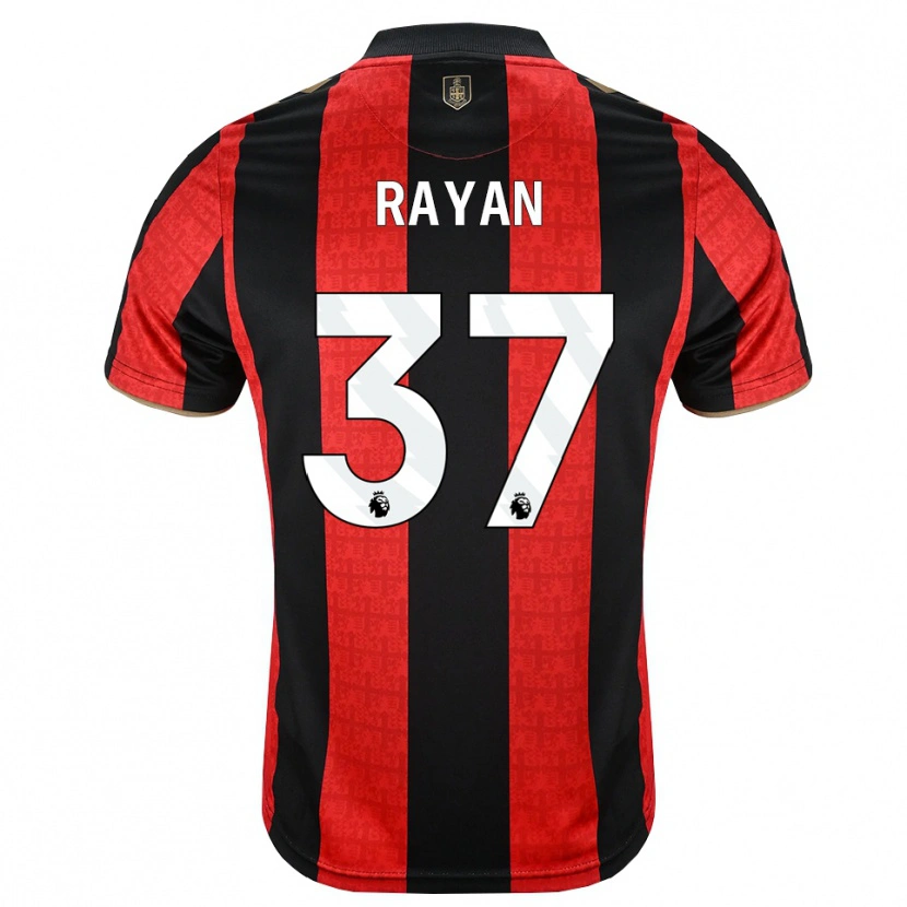 Danxen Kinderen Rayan Vitor Simplício Rocha #37 Goudgeel Rood Zwart Thuisshirt Thuistenue 2026/27 T-Shirt